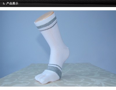 貞正 M1602Z-2五指襪子男純棉春夏中厚中筒襪 商務(wù)條紋全棉分趾襪 廠家 廠家直銷(xiāo)圖片_高清圖_細(xì)節(jié)圖